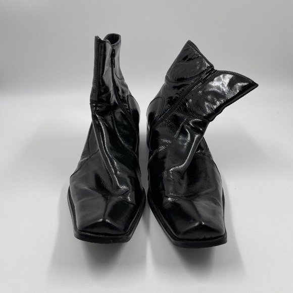 Martello Black Leather Vintage Mens Boots B72-1 Size 46 EU 12 US 11 UK - Picture 4 of 10